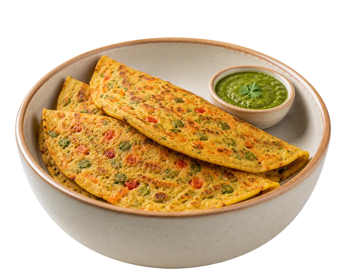 Cafe 2.0 - Vegetable Cheela
