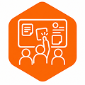 Large-format executive board interactions